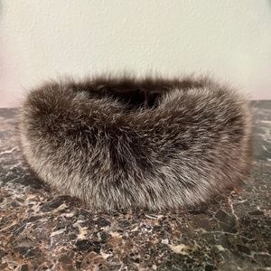 Beautiful crystal fox headband or neck warmer, your choice
